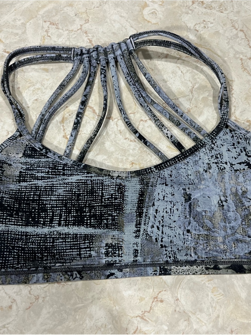 lululemon athletica Grey & Black Multi-Strap Sports Bra